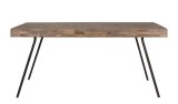 SARI TABLE 220 RECYCLED TEAK NATURAL OR BLACK METAL LEG       - DINING TABLES